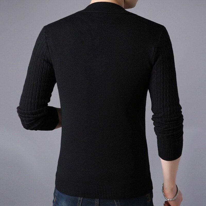 Men's Wool with Central Zip Cardigan | Relvorn
