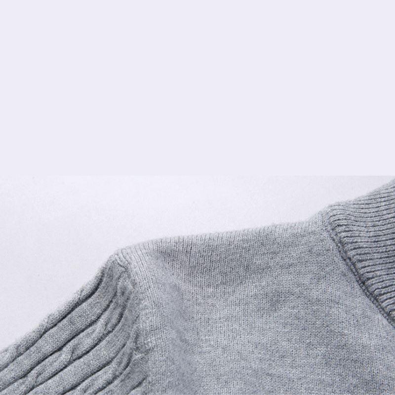 Men's Wool with Central Zip Cardigan | Relvorn