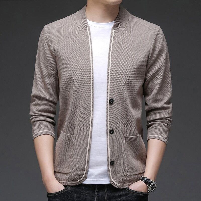 Men's Slim Fit Knit Cardigan | Relvorn