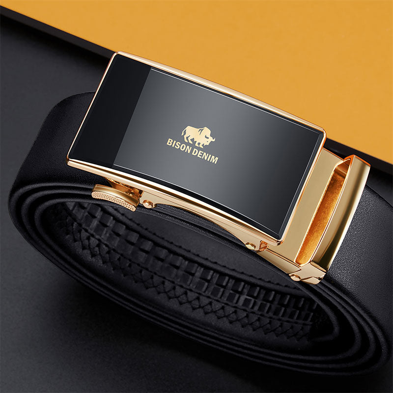 Men's Bison Leather Belt | Relvorn
