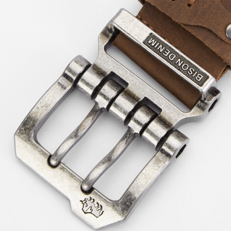 Men's Denim Leather Belt | Relvorn
