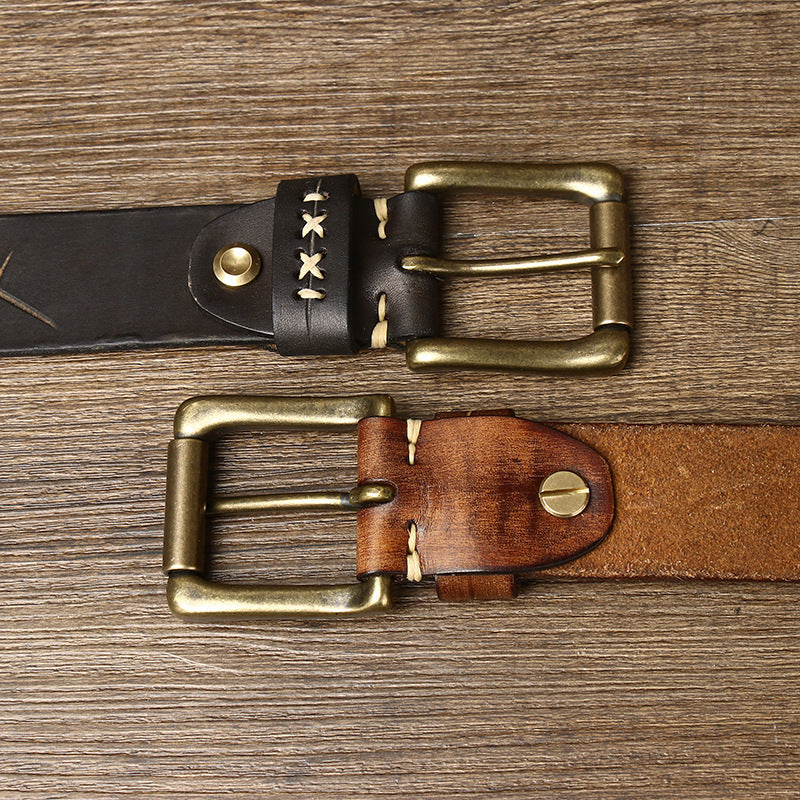 Men's Vintage Leather Belt | Relvorn
