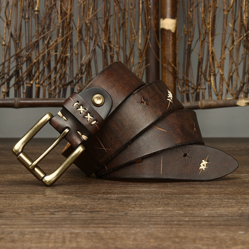 Men's Vintage Leather Belt | Relvorn