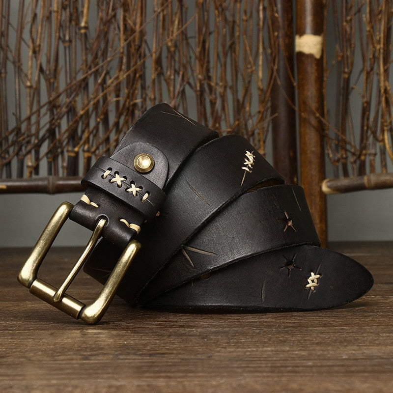 Men's Vintage Leather Belt | Relvorn