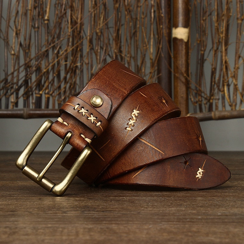 Men's Vintage Leather Belt | Relvorn