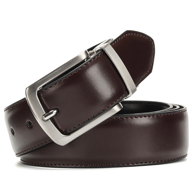 Men's Formal Noir Leather Belt | Relvorn