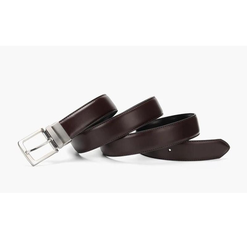 Men's Formal Noir Leather Belt | Relvorn