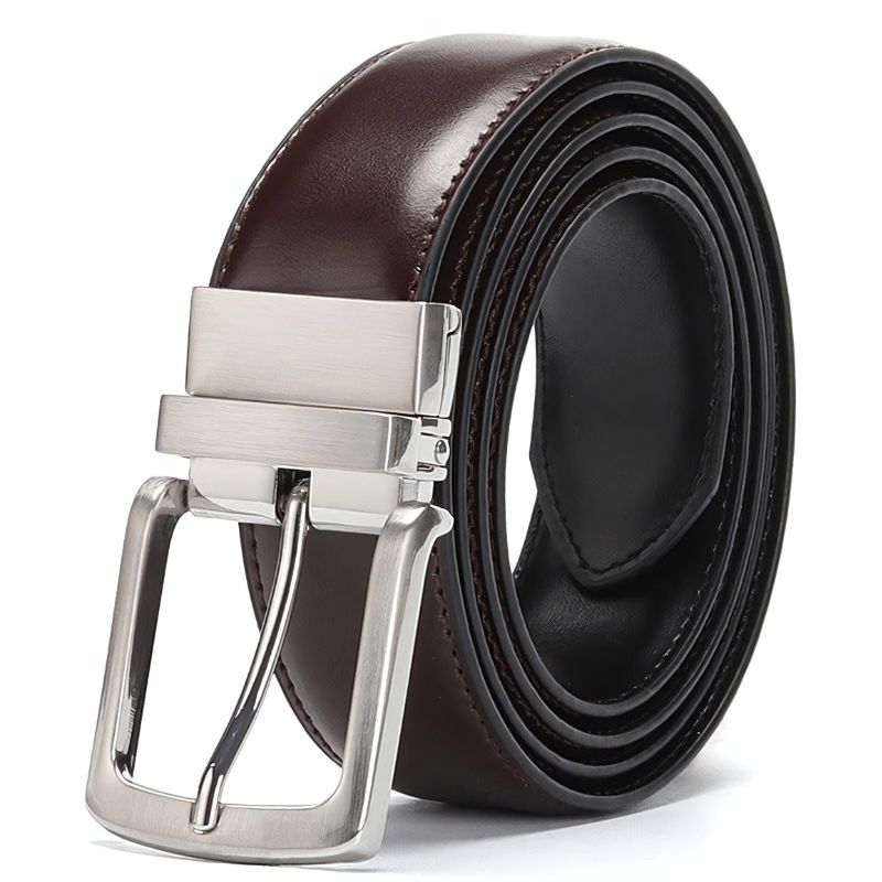 Men's Formal Noir Leather Belt | Relvorn