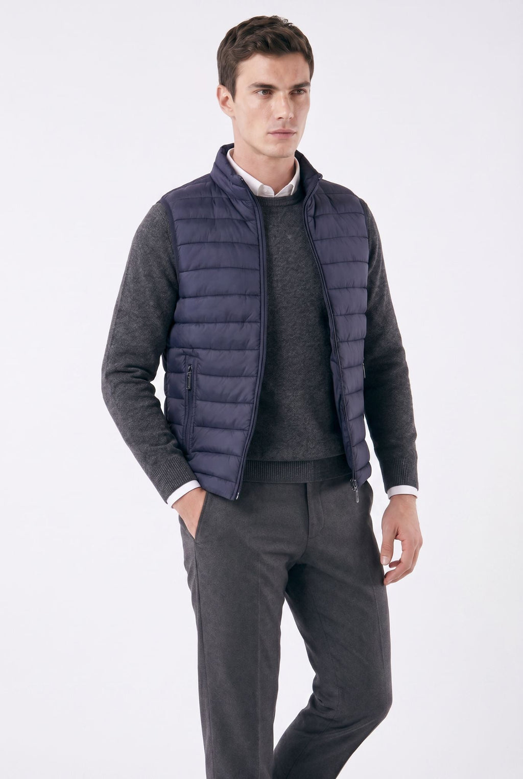 Men's Quilted Zip Puffer Gilet | Relvorn