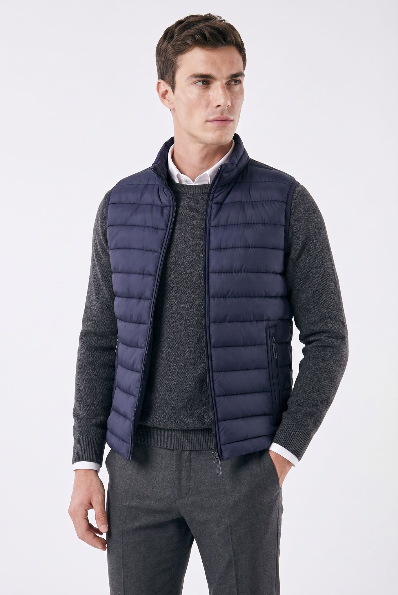 Men's Quilted Zip Puffer Gilet | Relvorn