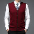Men's Classic Button-Front Wool Waistcoat | Relvorn