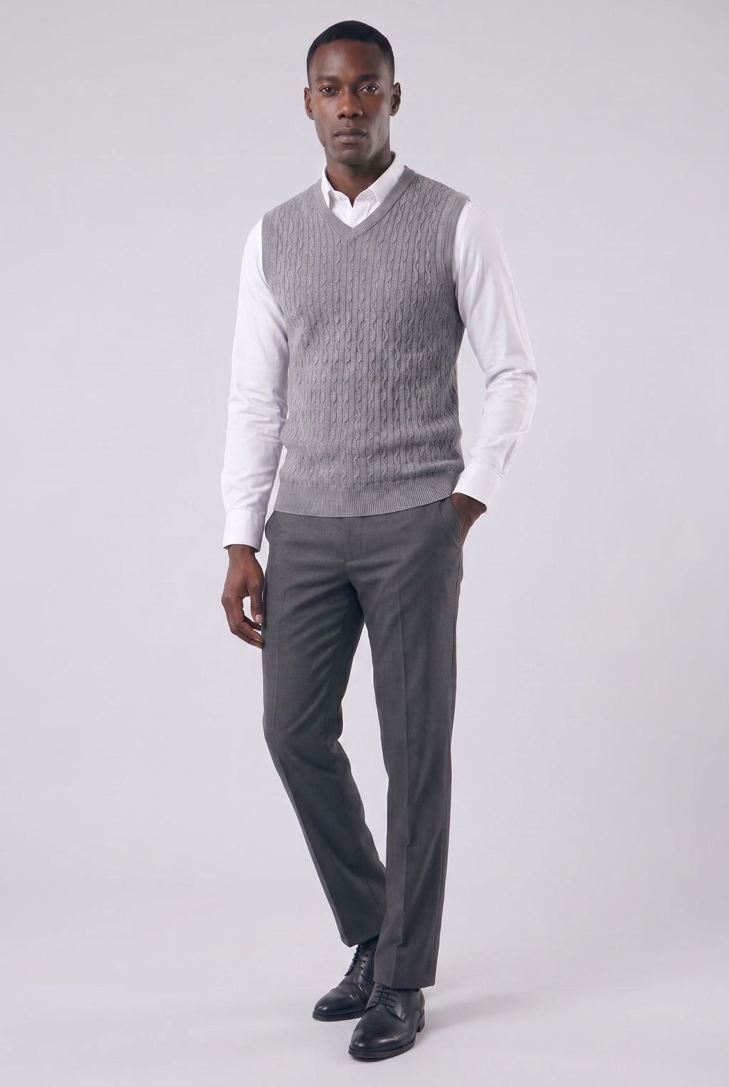 Men's V-neck Classic Knitted Waistcoat | Relvorn