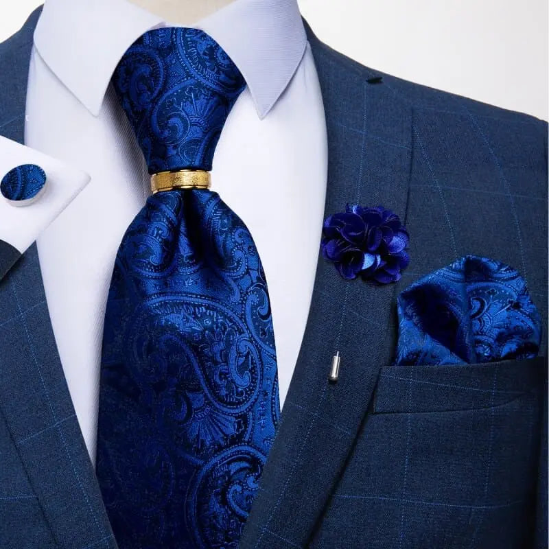 Men's Patterned Silk 1200 Thread Count Tie | Relvorn