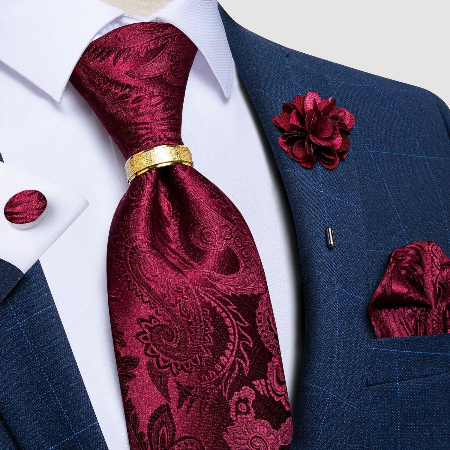 Men's Patterned Silk 1200 Thread Count Tie | Relvorn