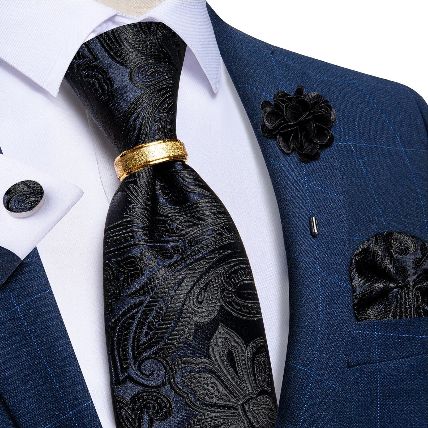 Men's Patterned Silk 1200 Thread Count Tie | Relvorn