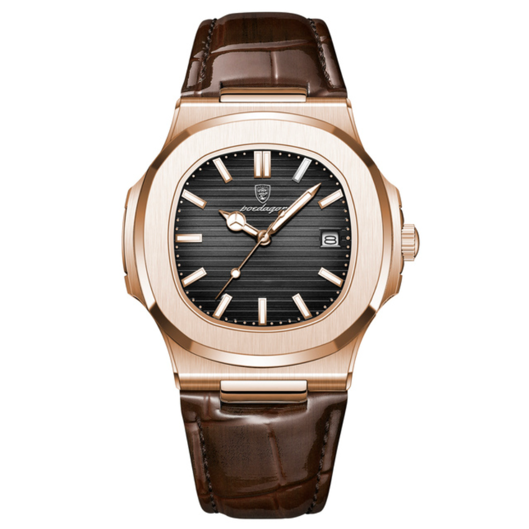 Men's Gold Noir Watch | Relvorn
