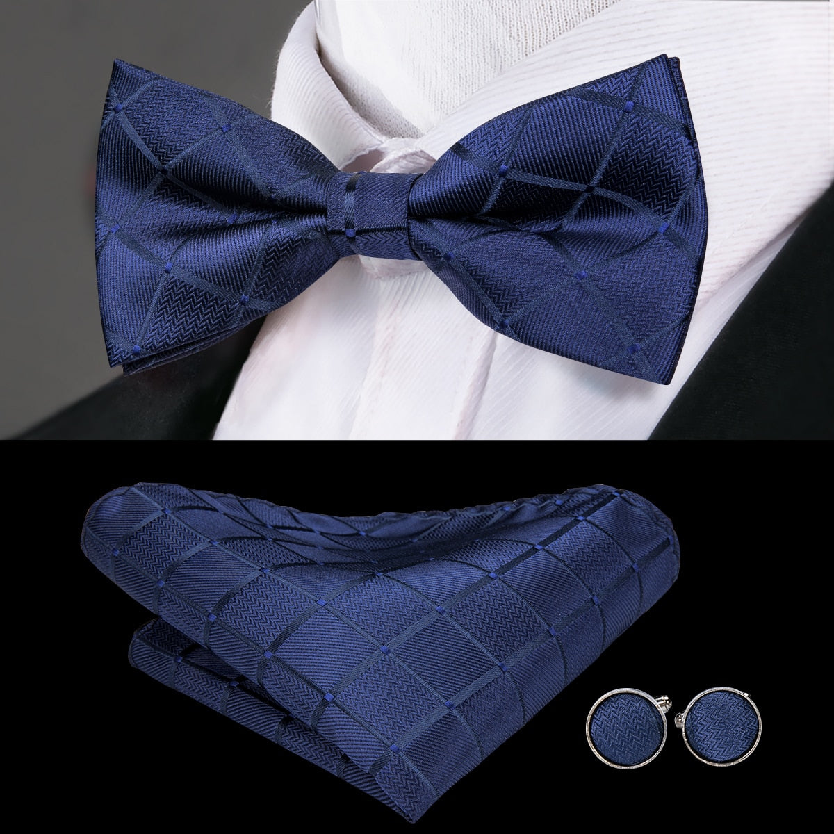Men's Patterned Silk Bow Tie | Relvorn