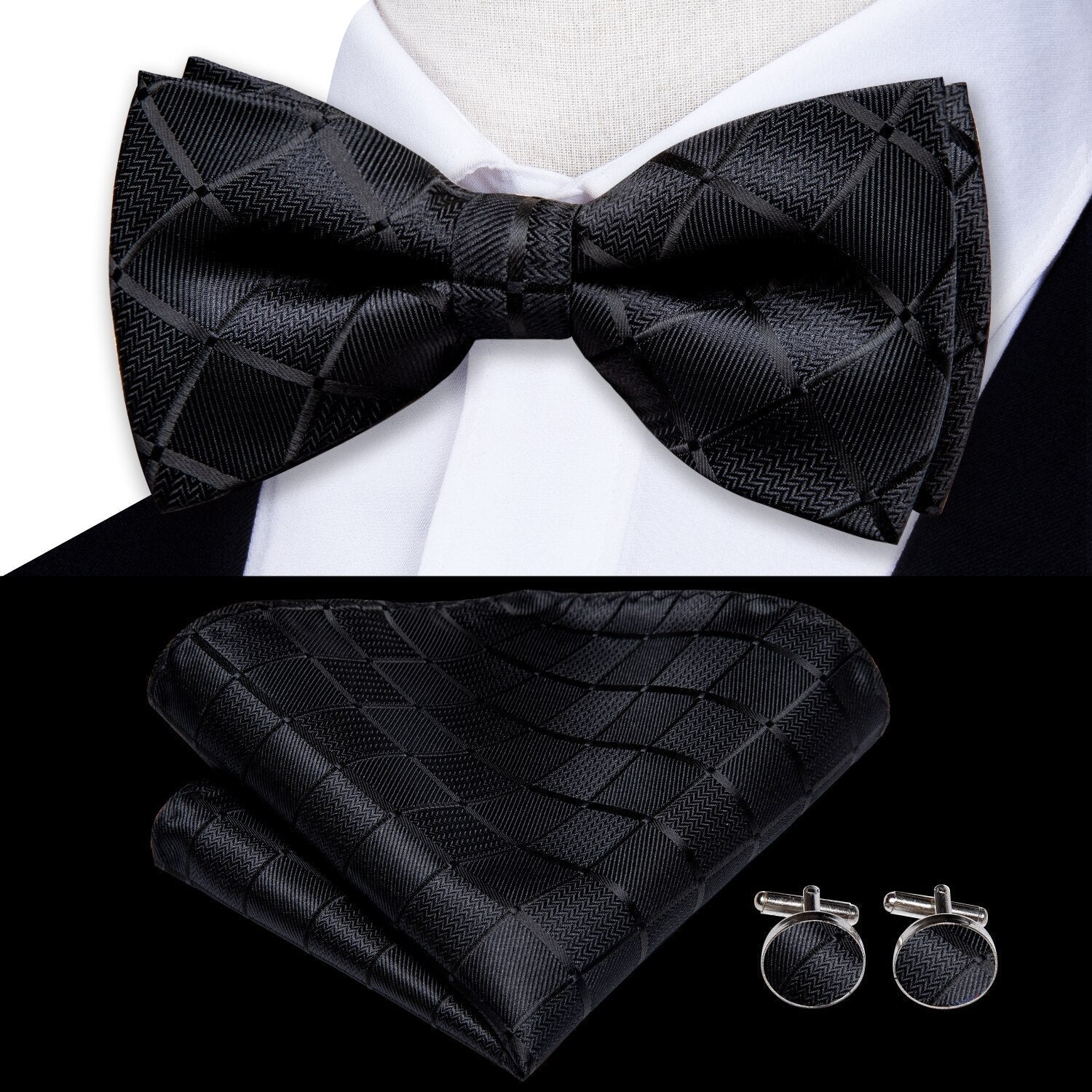 Men's Patterned Silk Bow Tie | Relvorn
