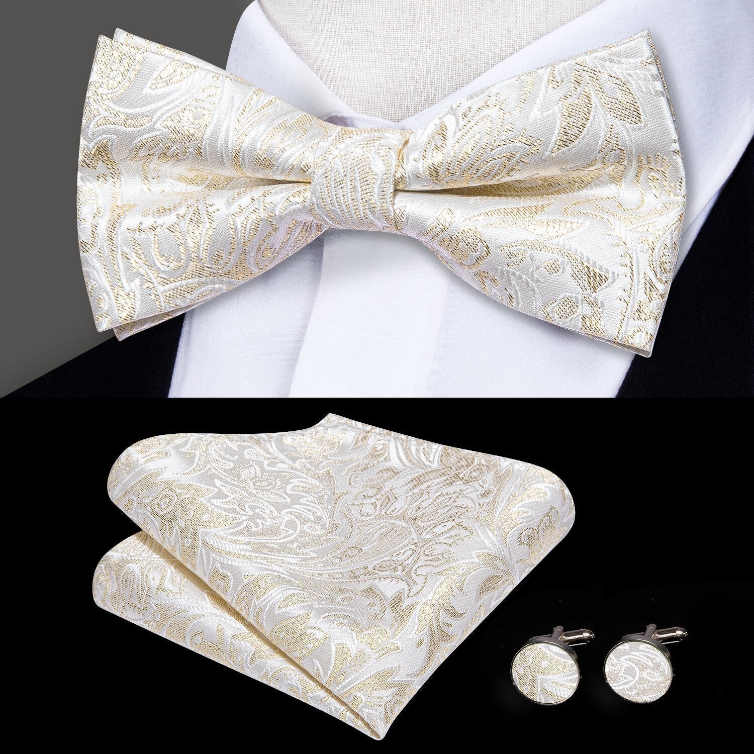 Men's Patterned Silk Bow Tie | Relvorn