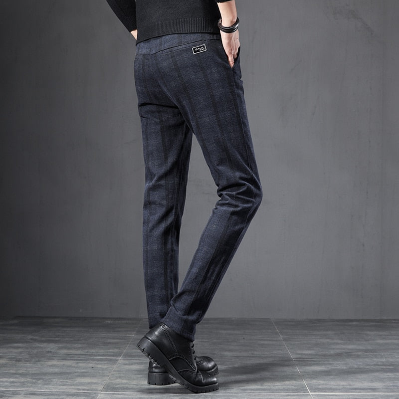 Men's Checked Tailored Trousers | Relvorn