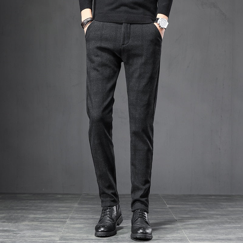 Men's Checked Tailored Trousers | Relvorn