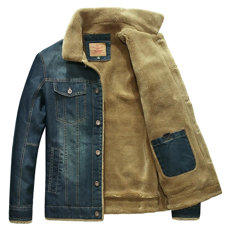 Men's Quilted Dracen Denim Jacket | Relvorn