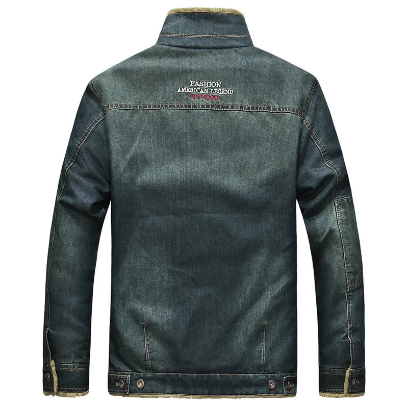Men's Quilted Dracen Denim Jacket | Relvorn