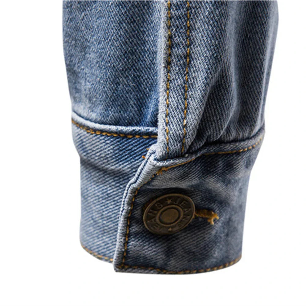 Men's Classic with Chest Pockets Denim Trucker Jacket | Relvorn