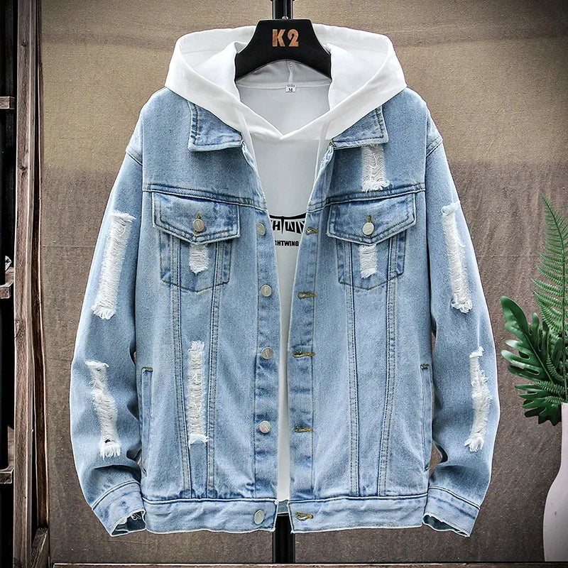 Men's Streetwear Denim Jacket | Relvorn