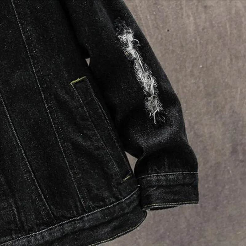 Men's Streetwear Denim Jacket | Relvorn
