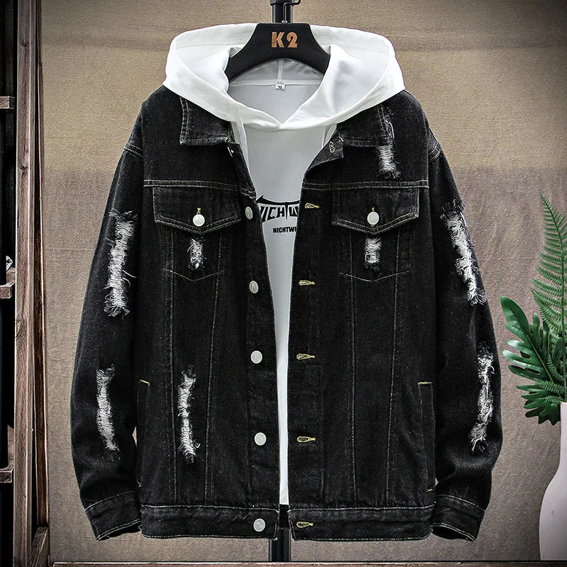 Men's Streetwear Denim Jacket | Relvorn