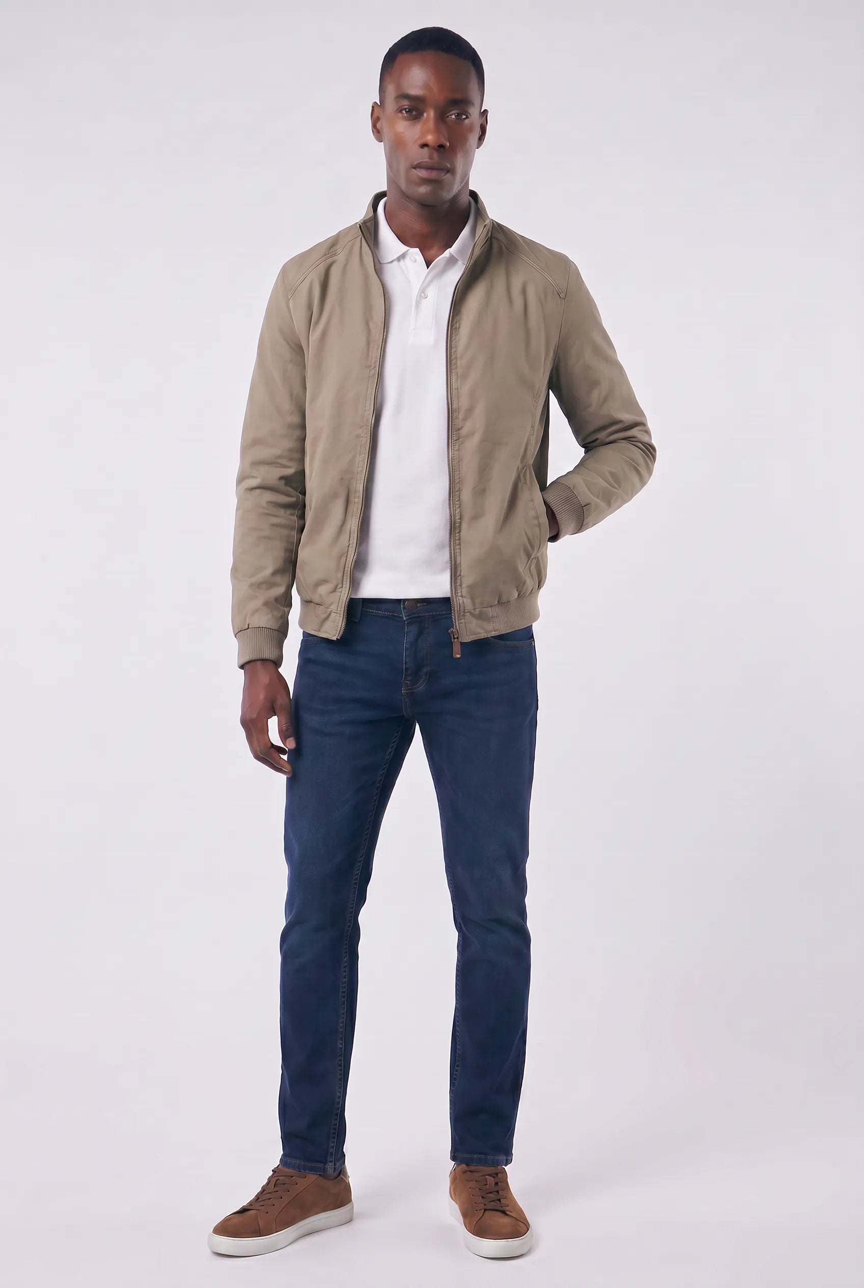 Men's Timeless Bomber Jacket with Structured Collar | Relvorn