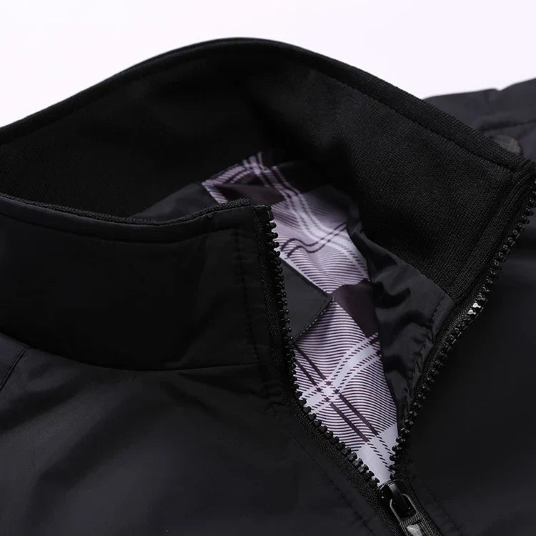 Men's Classic Checked Lining Bomber Jacket | Relvorn