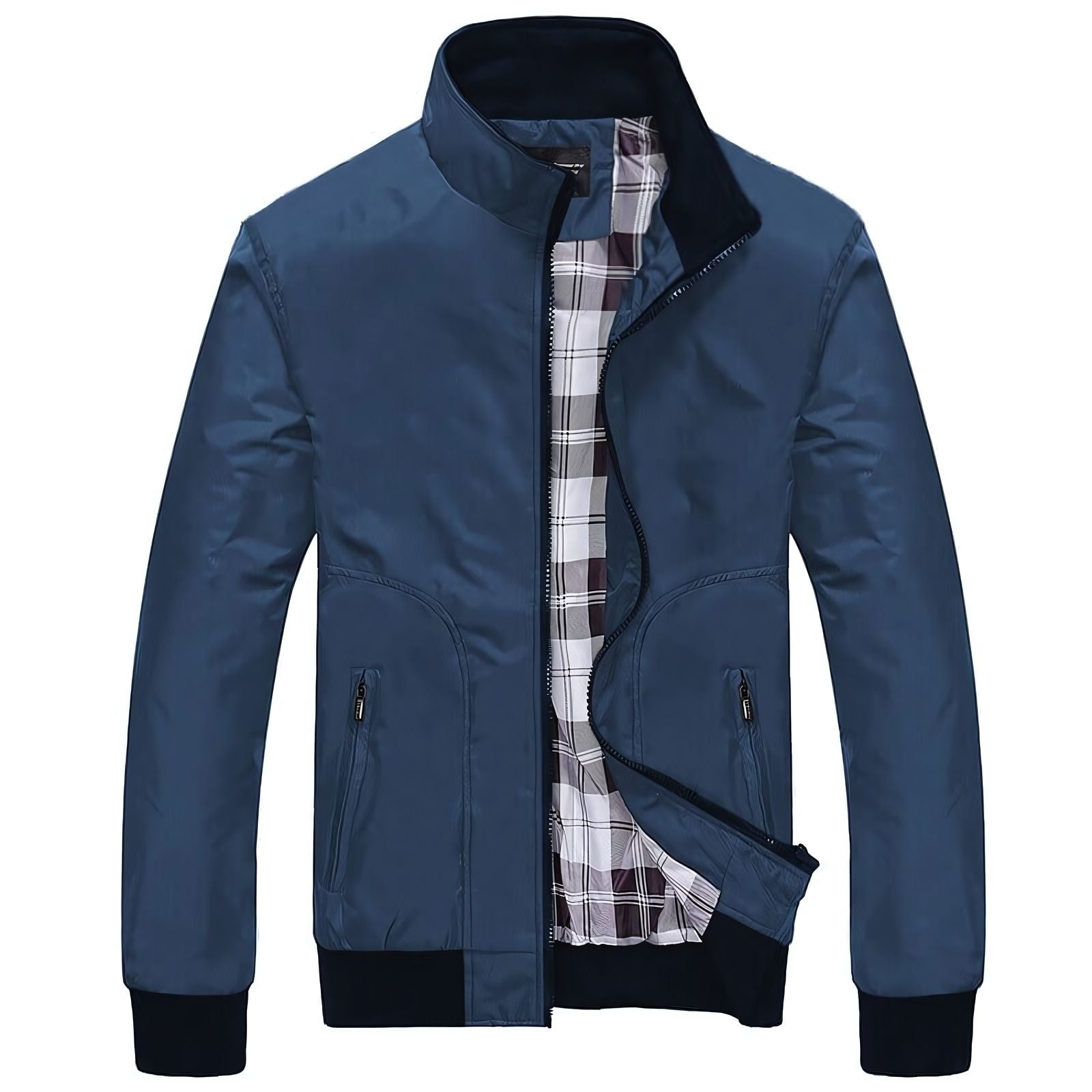 Men's Classic Checked Lining Bomber Jacket | Relvorn