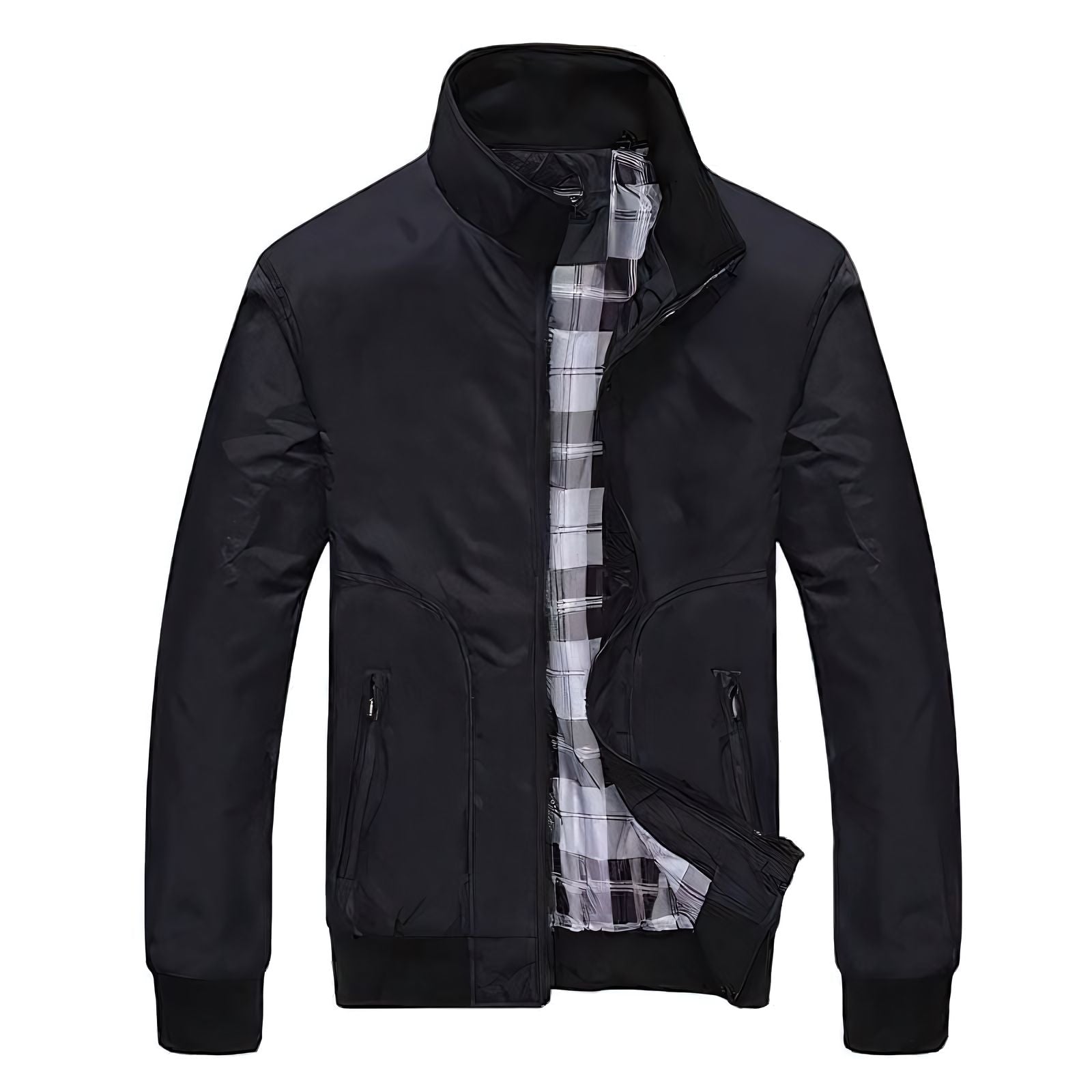 Men's Classic Checked Lining Bomber Jacket | Relvorn