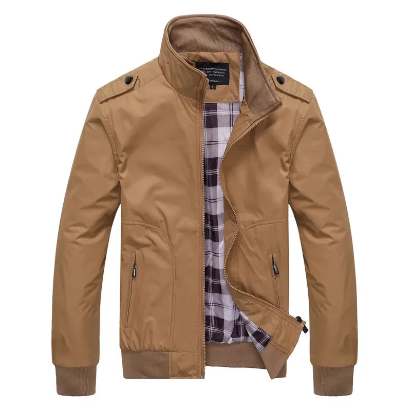 Men's Classic Checked Lining Bomber Jacket | Relvorn