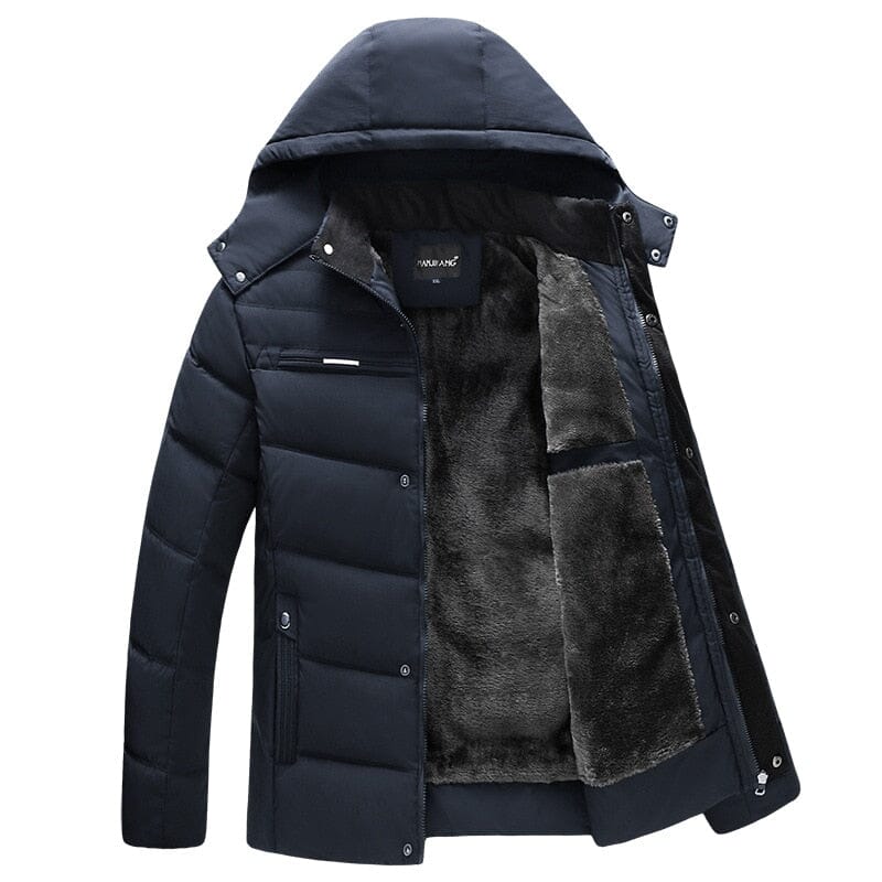 Men's Wool Lining and Removable Hood Puffer Jacket | Relvorn