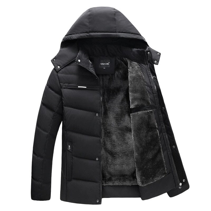 Men's Wool Lining and Removable Hood Puffer Jacket | Relvorn