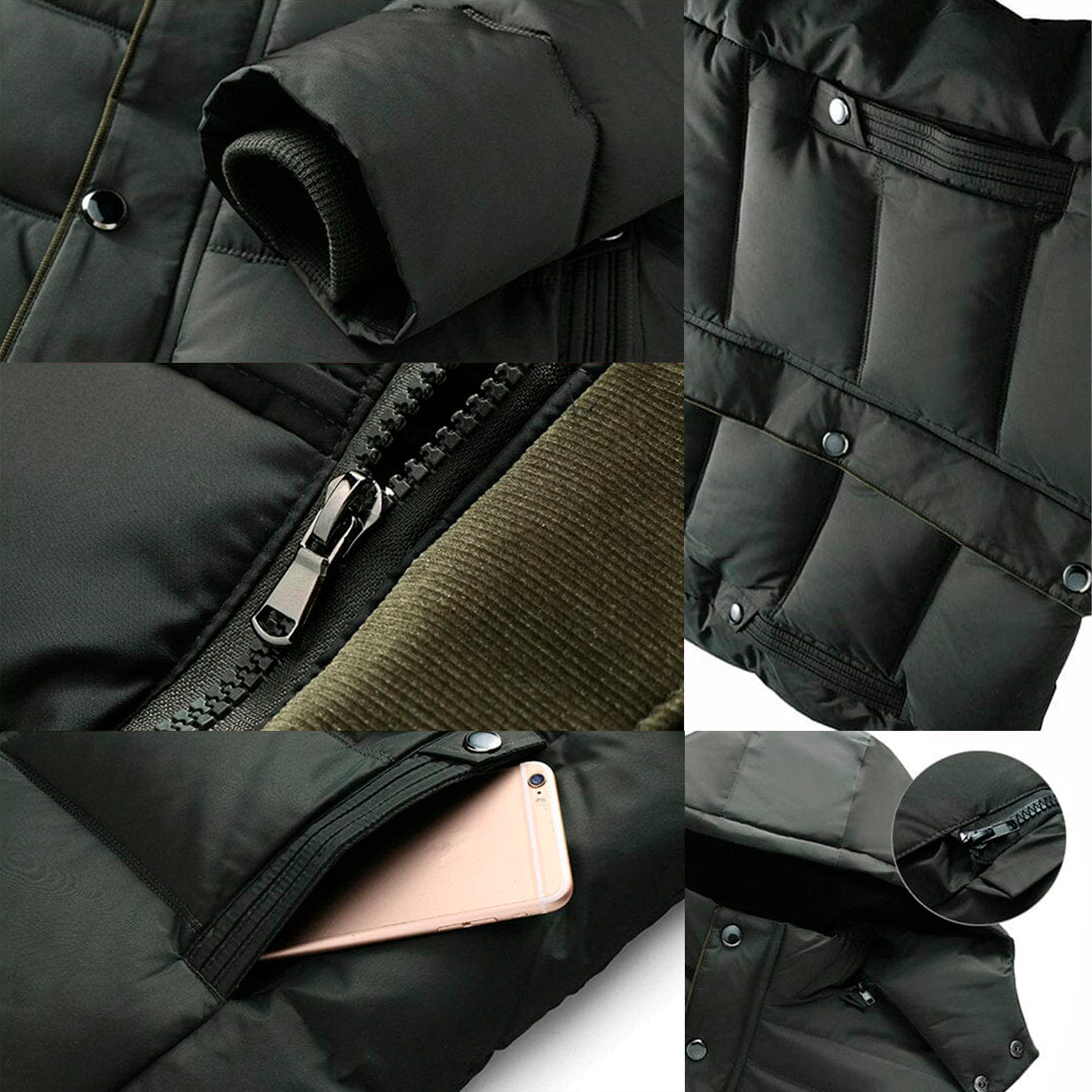 Men's Wool Lining and Removable Hood Puffer Jacket | Relvorn