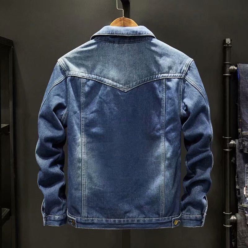 Men's Quilted Denim Trucker Jacket with Fleece Lining | Relvorn