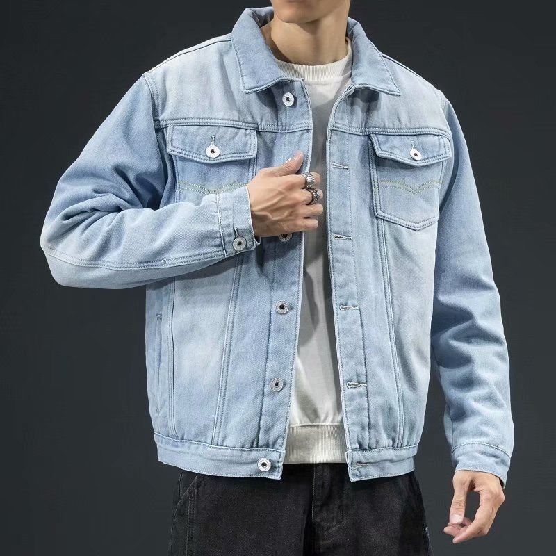 Men's Quilted Denim Trucker Jacket with Fleece Lining | Relvorn