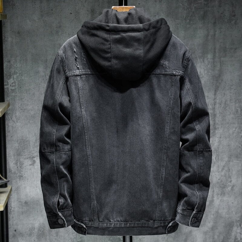 Men's Essentials Hooded Denim Trucker Jacket | Relvorn