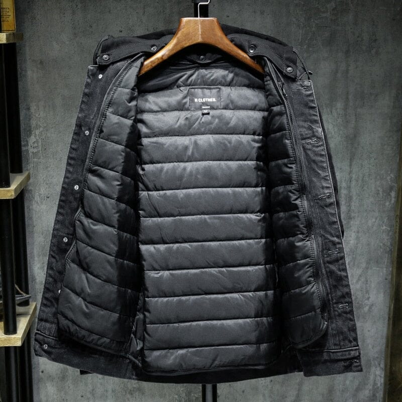 Men's Essentials Hooded Denim Trucker Jacket | Relvorn