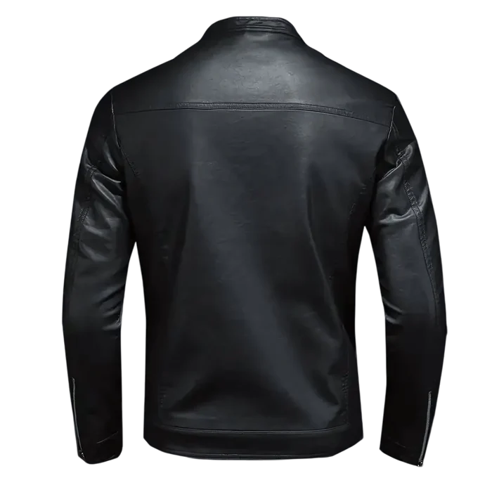 Men's Slim Fit Biker Leather Jacket | Relvorn
