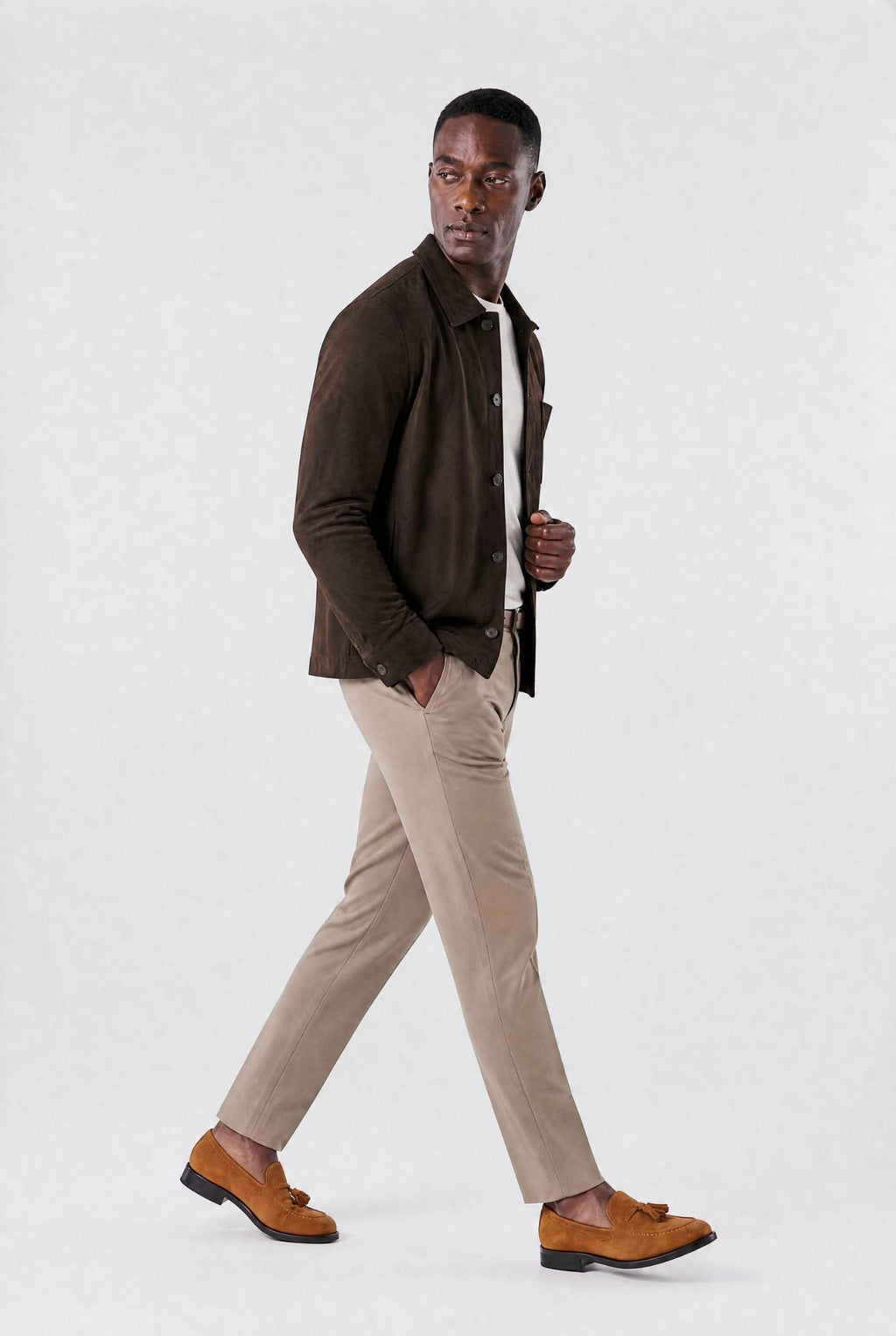 Men's Suede Roma Loafers | Relvorn