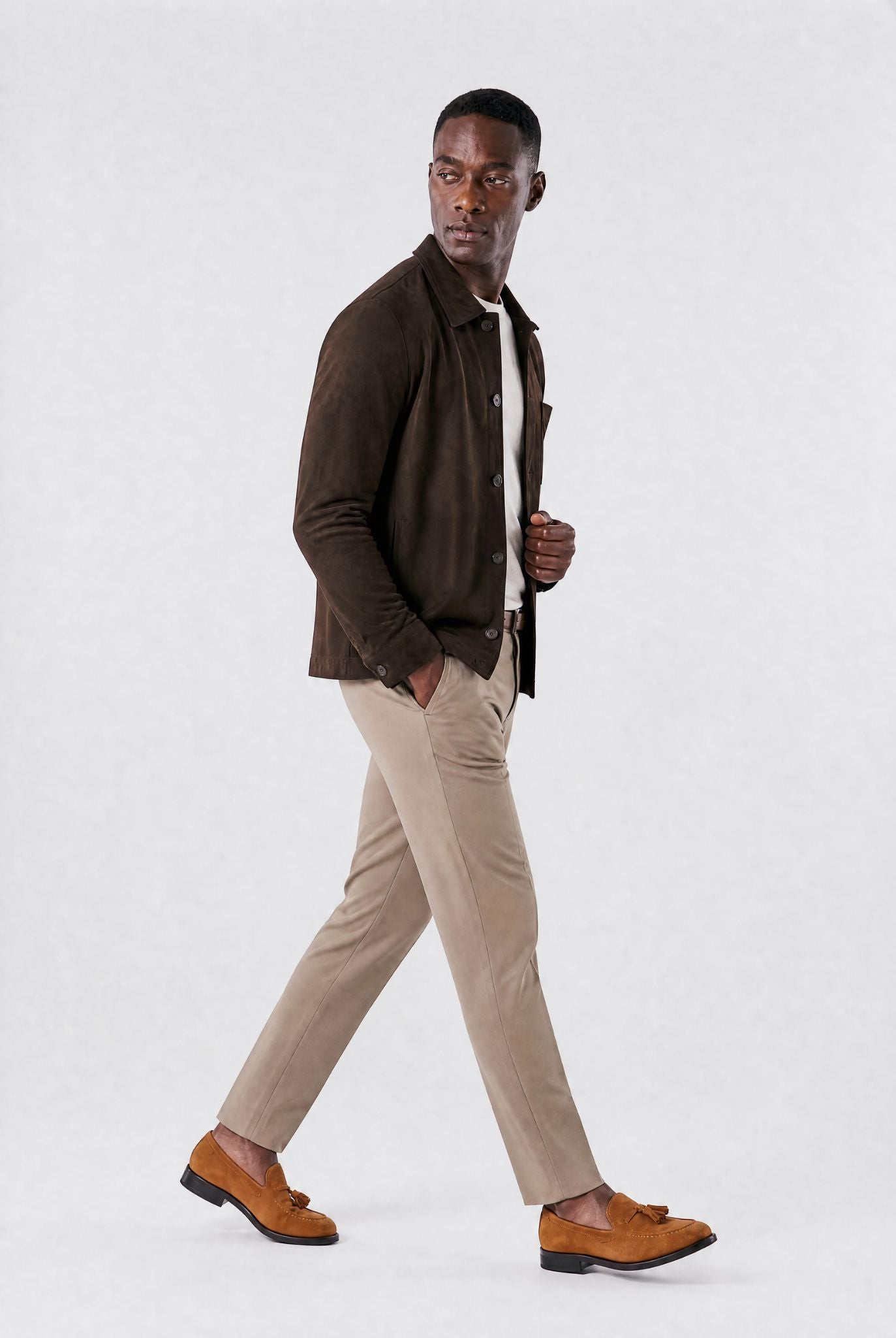 Men's Suede Roma Loafers | Relvorn
