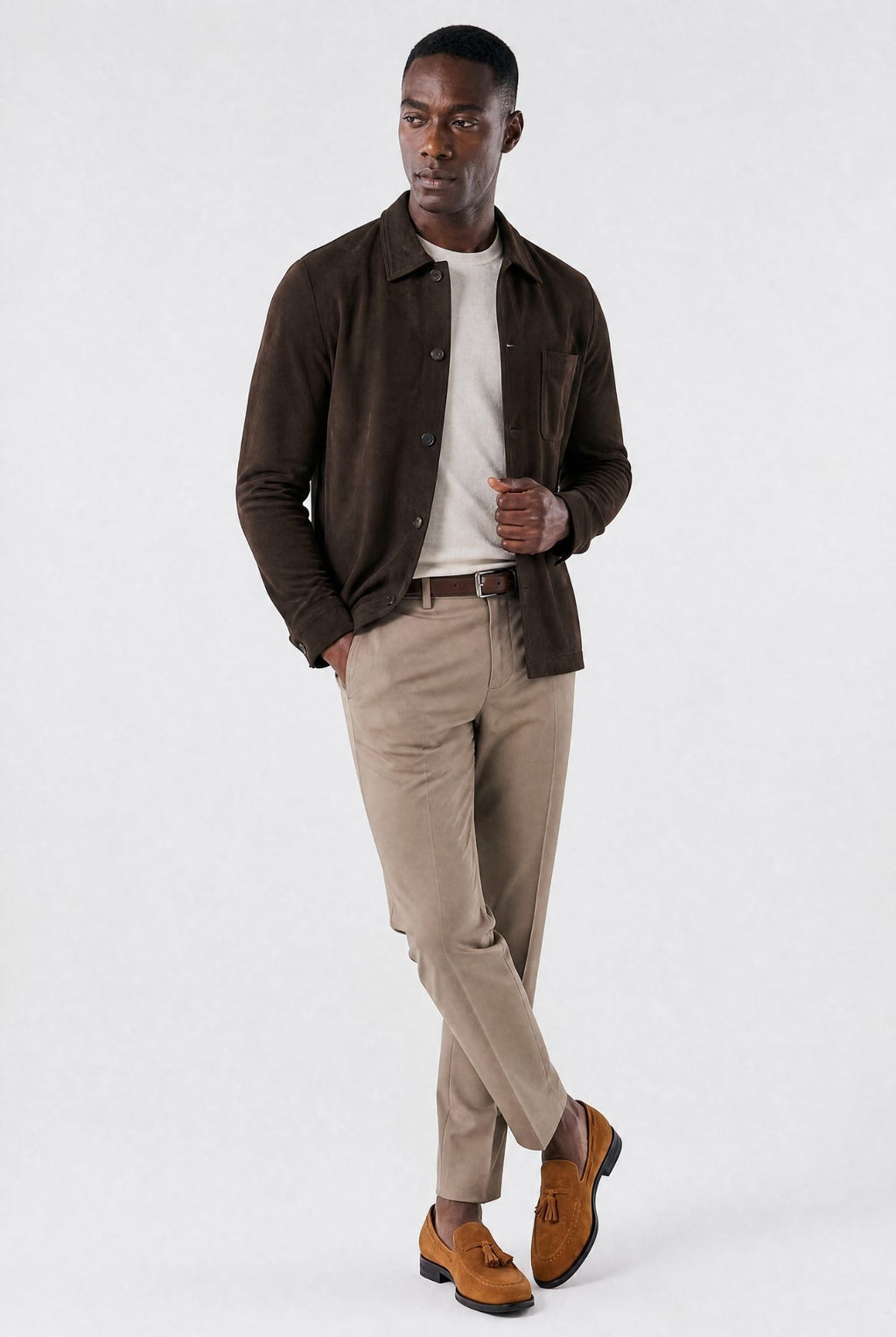 Men's Suede Roma Loafers | Relvorn