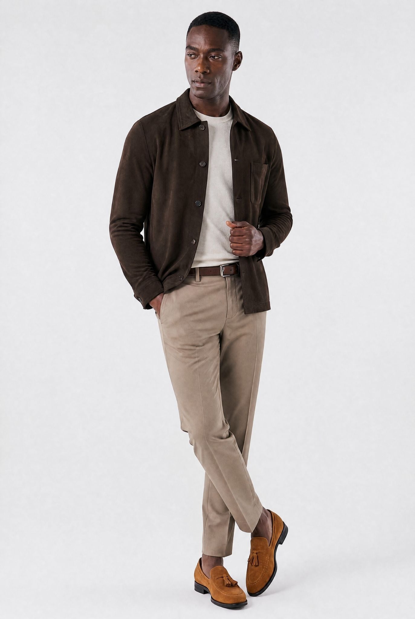 Men's Suede Roma Loafers | Relvorn