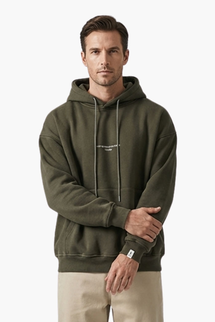 Men's Oversized Hooded and Kangaroo Pocket Hoodie | Relvorn