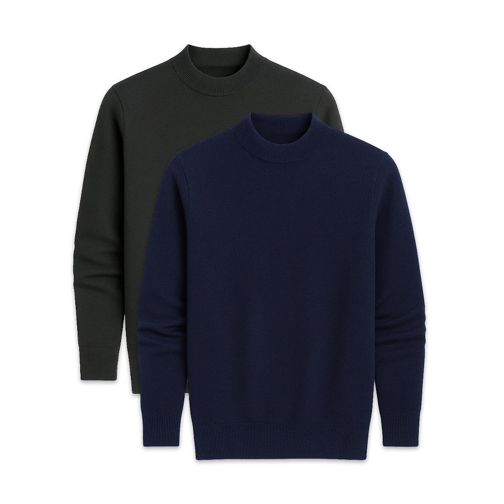 Set of 2 Men's Basic Sweaters | Relvorn